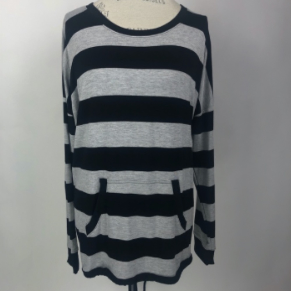 Kensie Women’s Pull Over Grey / Black  XL